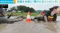 田植えを前に「鴨川どろリンピック」