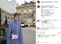 本田翼、パリの街角でお団子ヘア＆ワンピース姿披露 「ばっさー可愛さMAX」「パリ似合いますね」とファン絶賛