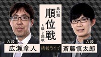【映像】第82期 順位戦 A級 2回戦 広瀬章人八段 対 斎藤慎太郎八段