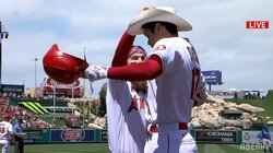 大谷翔平の“日曜デーゲーム”弾にスタンドの子供も大喜び「ショーヘイが打った！」