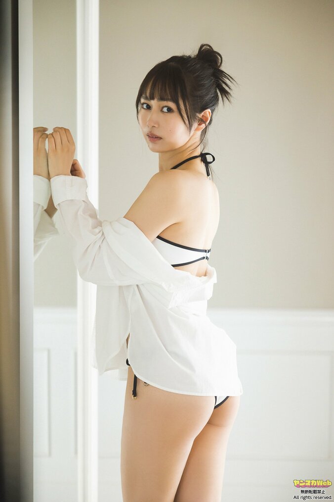 “ミス慶應理工”青野さくら、初グラビアで“女神”の美貌 ヤンマガWebカット 1枚目