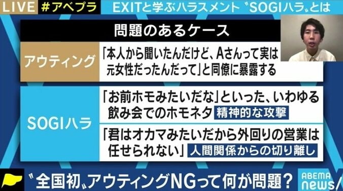 「禁止する法律なんて必要ない」という社会になるまでは… 被害が相次ぐアウティング・SOGIハラ 2枚目