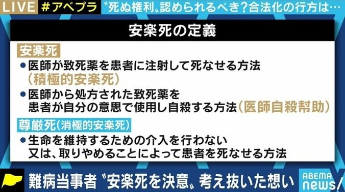 日本人は“死にたい”と訴える患者と正しく向き合えるのか…闘病生活の末に安楽死を決断した女性と考える 5枚目