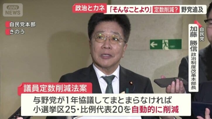議員定数削減法案
