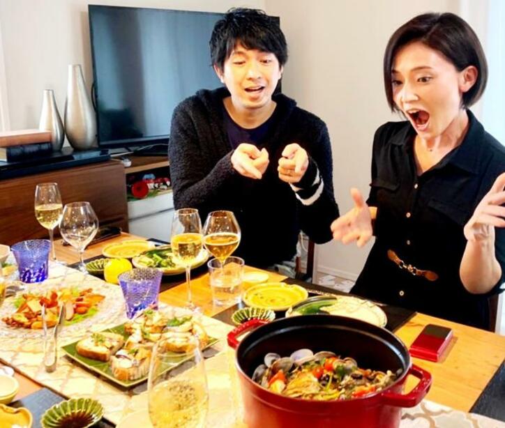  金子恵美、息子の友人宅でホームパーティー「幸せなひととき」 