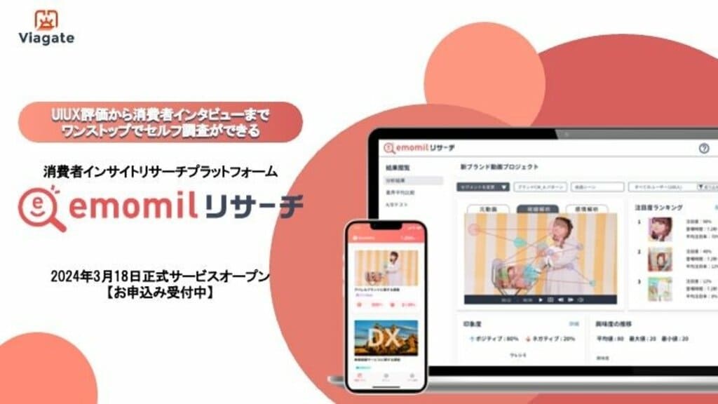 消費者インサイトリサーチプラットフォーム「エモミルリサーチ」がAIを活用した自動インタビュー機能を実装し提供開始