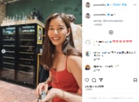 新木優子の“谷間チラリ”なスリップワンピ姿に「楽しそうな姿可愛い」「近くで見れた人はラッキーですね」と絶賛の声