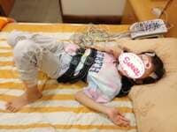 真野すがた『娘がいびきのモニタリング検査で一泊入院』