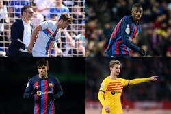 バルサ、S・ロベルトが負傷で最大6週間の離脱も…ペドリ、デンベレ、F・デ・ヨングが練習合流