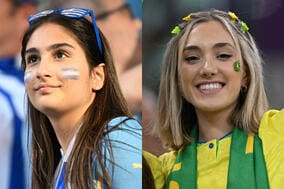 【W杯【W杯】今日の世界美女サポーター名鑑　韓国応援の“赤い悪魔”ならぬ“天使”、唇までドイツカラーのこだわりは必見