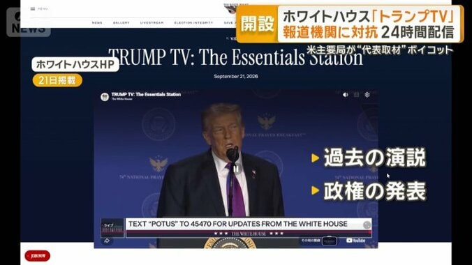 過去の演説や政権の発表などを更新