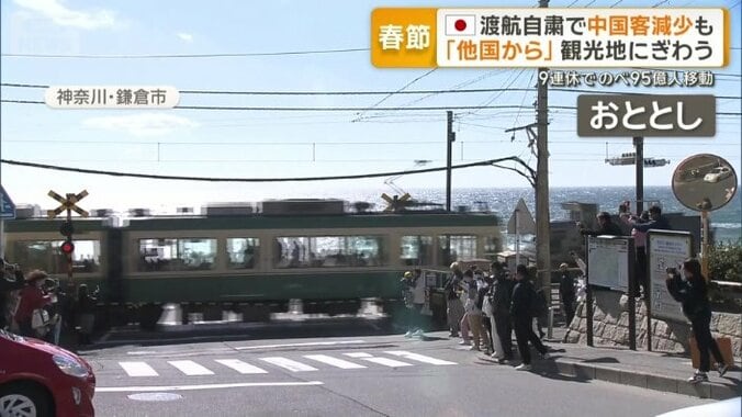 「スラムダンクの聖地」として人気の踏切