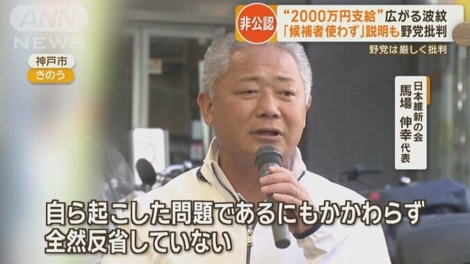 日本維新の会　馬場伸幸代表