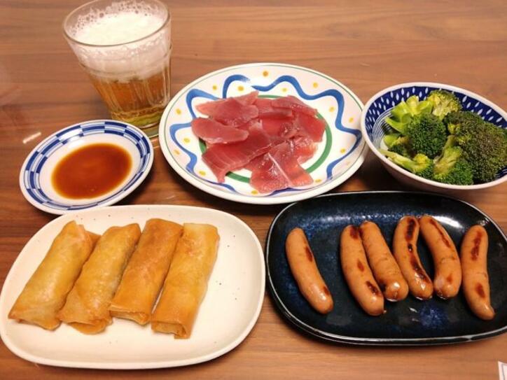  山田花子、家族がいない日の夕食を公開「適当な食事になる」 