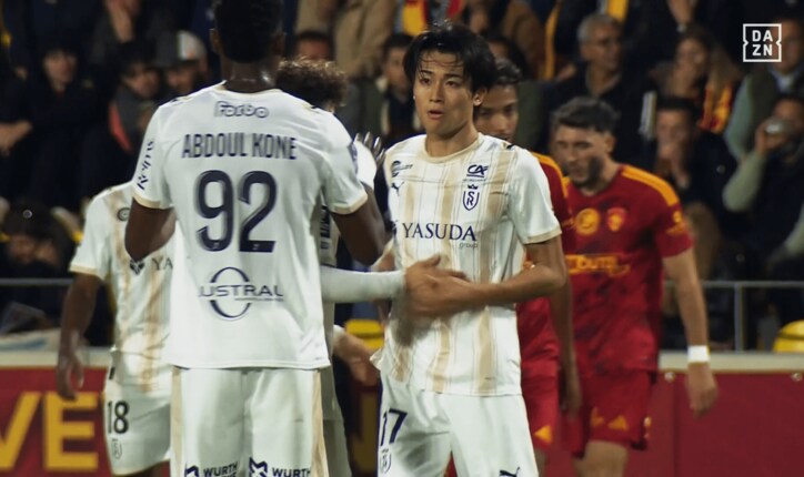 前半アディショナルタイムにはゴールも挙げた中村敬斗