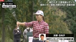 渋野日向子に“密着”生放送！ 4カ月ぶりの国内復帰戦は、見事なバーディー発進！