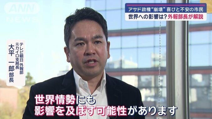 テレビ朝日外報部　元カイロ支局長　大平一郎部長