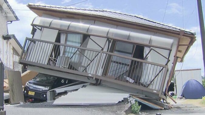 熊本地震　「震度7」宇城市で何が？一夜明け被害判明 1枚目