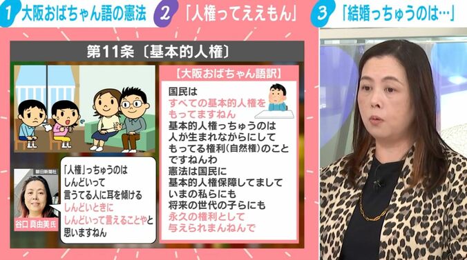 憲法第11条 大阪おばちゃん語訳