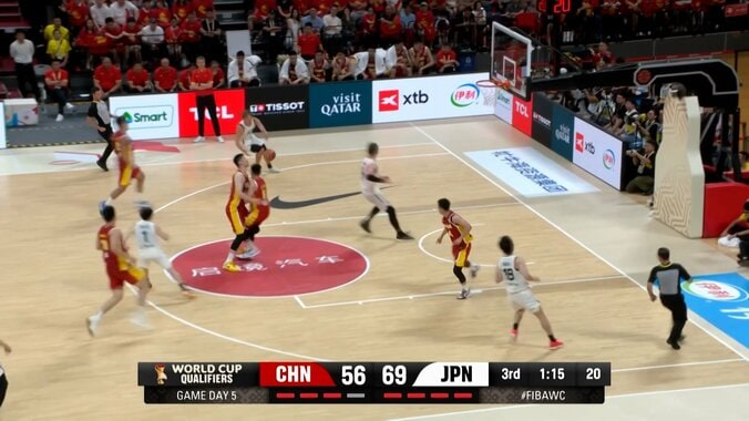 中国選手が大混乱！日本代表PGの“神パス”が脚光「味方同士でぶつかってるやん」「ここしかないコース」【バスケW杯予選】 2枚目