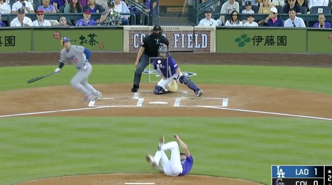【写真・画像】球場騒然！大谷翔平、“火の玉打球”に野手陣が動けなくなる「すごい音だな」カモってる投手から178キロ“爆速弾丸ヒット”「いきなり速いw」　1枚目