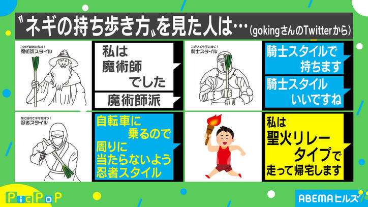 あなたは何スタイル!? ネギの持ち方がTwitterで話題 投稿主「我ながら滑稽な姿だった」