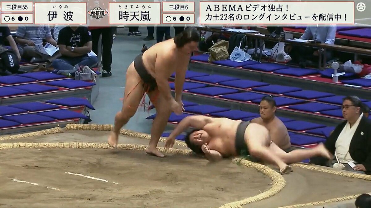 うわっ…！」異色の注目力士、規格外の投げに相手力士が呻き声