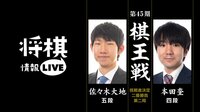 棋王戦 挑戦者決定戦第ニ局 佐々木大地五段対本田奎四段