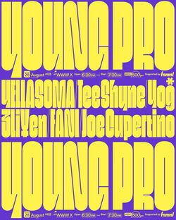 WWWが主催するライブシリーズ『YOUNG PRO』が 8月28日に開催。3Li¥en / FANI / Joe Cupertino / Tee Shyne / YELLASOMA / Yog* の出演が決定。