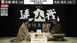 大激戦…佐藤康光九段が逆転で準決勝進出！前回覇者の丸山忠久九段は準々決勝敗退／将棋・達人戦