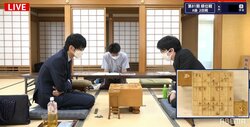豊島将之九段VS斎藤慎太郎八段 戦型は「相掛かり」に／将棋・順位戦A級