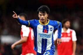 三笘薫が公式戦2戦連発！　アーセナル相手に逆転弾…ブライトンの勝利に貢献