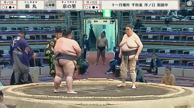 巨漢力士のギャップがすごい“ほっそり美脚”