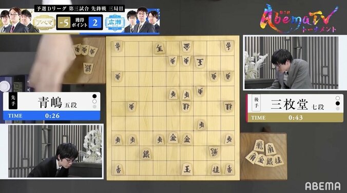 「20秒あれば読み切れる」実戦詰将棋 プロの早解きにファンも驚き／将棋・AbemaTVトーナメント 1枚目