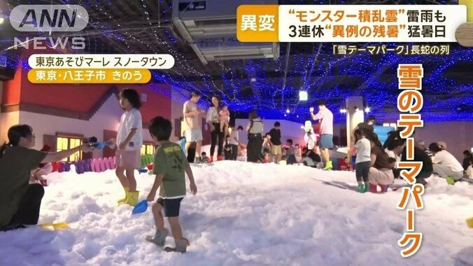 「雪のテーマパーク」