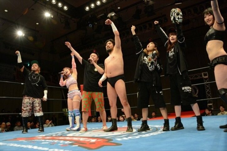 サイプレス上野、葛西純＆松本都とリングに登場！タッグ王座戦は大激闘。アイスリボン後楽園、平日開催も大成功に