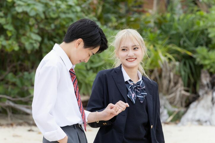 モテ男子・じゅんせい、金髪高1美女・みずきとカップルに!熱烈ハグで「めっちゃ幸せ」『今日好き』卒業編2022最終回