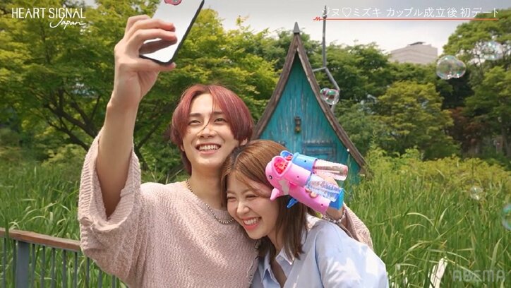 「こんなに誰かにハマるなんて」「もっとこっちに来て」体を寄せ合い密着…韓国男子とデートしたら？ラブラブすぎる初デート『HEART SIGNAL JAPAN』