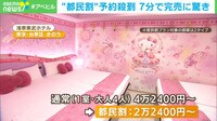 【映像】壁一面ピンク色のハローキティルーム