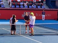 東尾理子『生ジョコビッチ観戦』