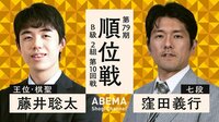 順位戦 B級2組 第10回戦 藤井聡太王位・棋聖 対 窪田義行七段