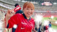【映像】柳原可奈子 家族4人でサッカー観戦「素晴らしい体験ができました」