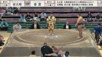 【映像】「二重被弾」の珍事 力士の“もぞもぞ”にほっこり