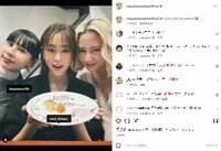 河北麻友子、桐谷美玲らとランチを堪能 密着した3ショットに「かわいいい」「神降臨やな」と悶絶の声