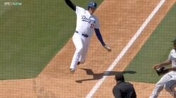 大谷翔平が「とんだ！」 激走スリーベース→一瞬の隙を付く“超速生還”に「実質ランニングホームラン」驚きの声続出