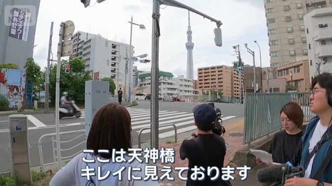 天神橋からはスカイツリーが