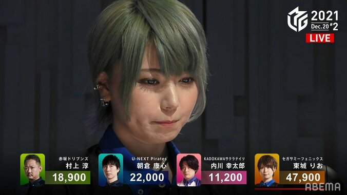 東城りお「やったぁ！」と喜び爆発 ちょっと早めのXマストップでチームはプラス域浮上／麻雀・Mリーグ 2枚目