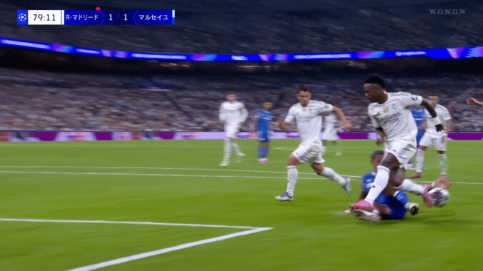 「恥ずべき判定」R・マドリードが“微妙すぎるPK”で勝利→マルセイユ監督は憤慨「逆の立場でも同じ意見」頭突きレッドカードの影響は否定 5枚目