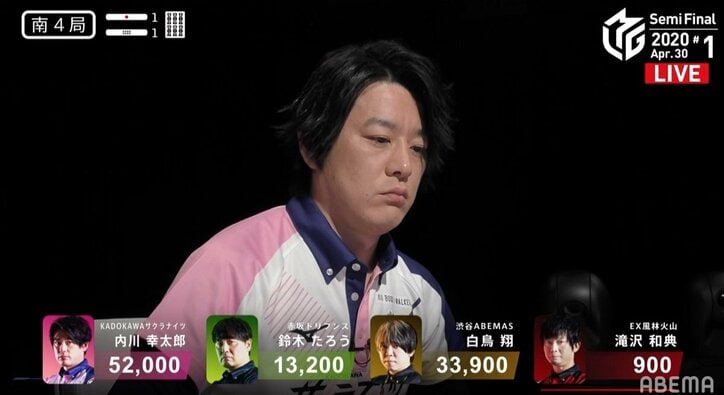 いざ決戦の舞台へ！“サクラのプリンス”内川 アガリ6発の大トップ／麻雀・Mリーグ