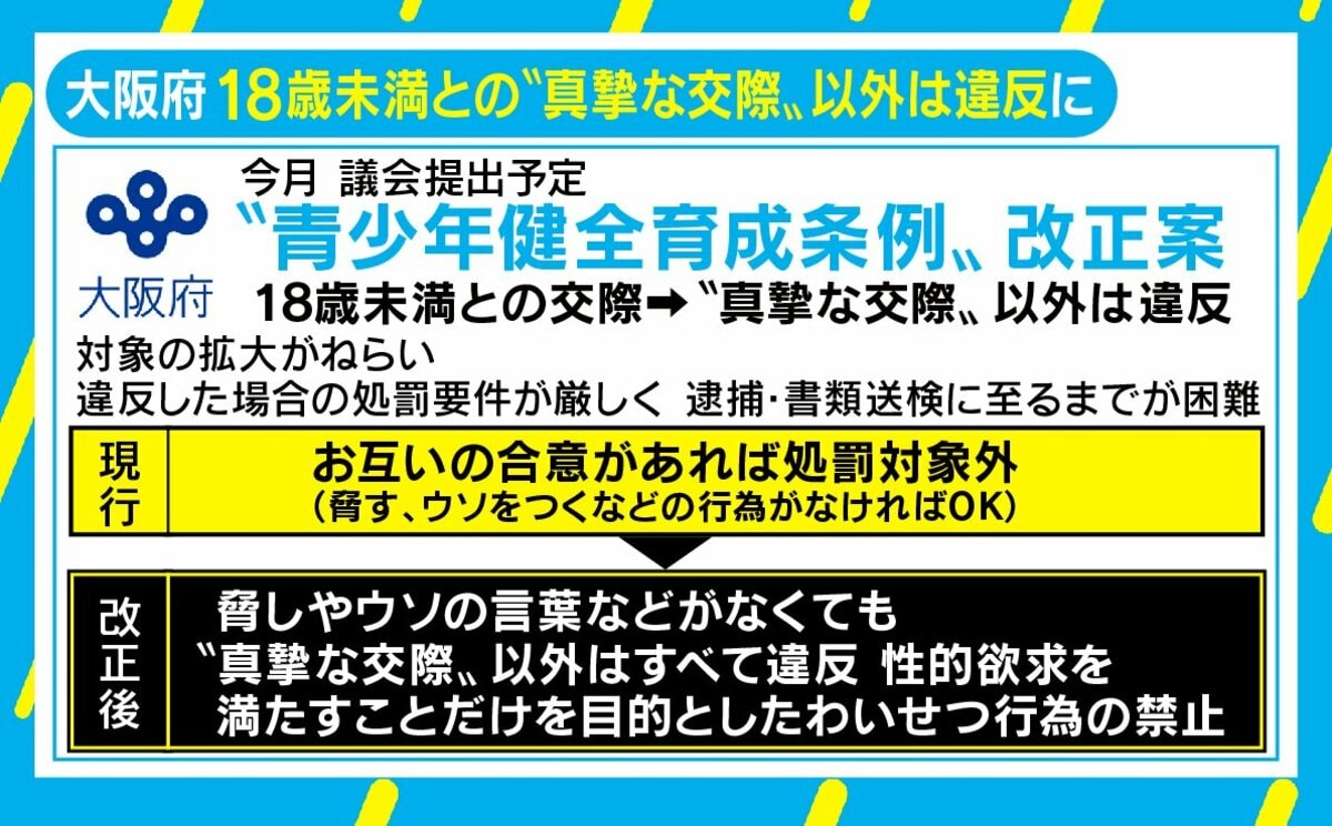 大阪府が条例改正で18歳未満とは 真摯な交際 以外禁止へ 課題は 少年への罰則 と専門家 国内 Abema Times